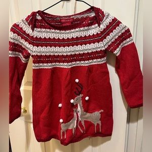 Jingles & Joy Youth Girls Holiday Sweater Dress U.S M (5-6)